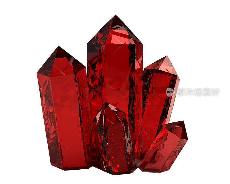 3 d红色水晶